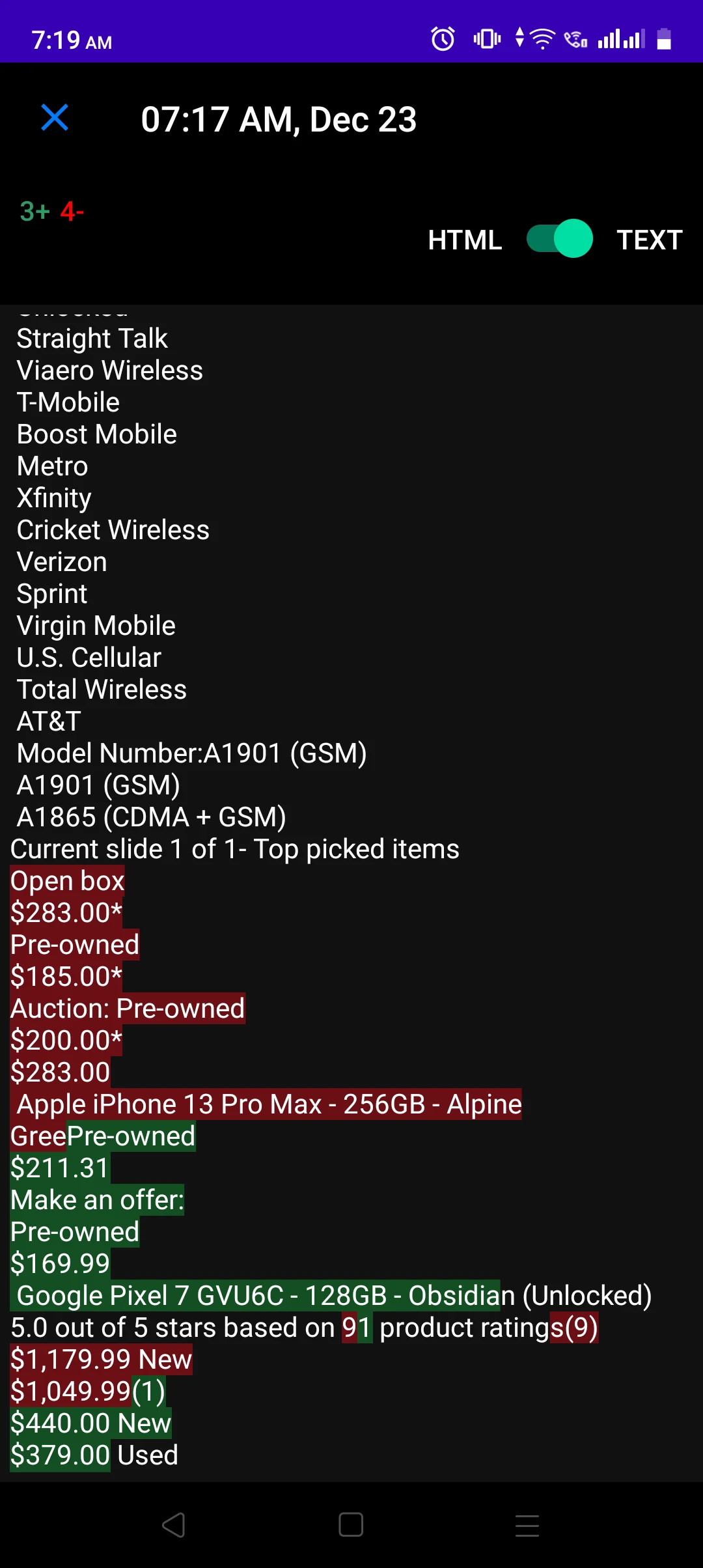Distill Web Monitor screenshot