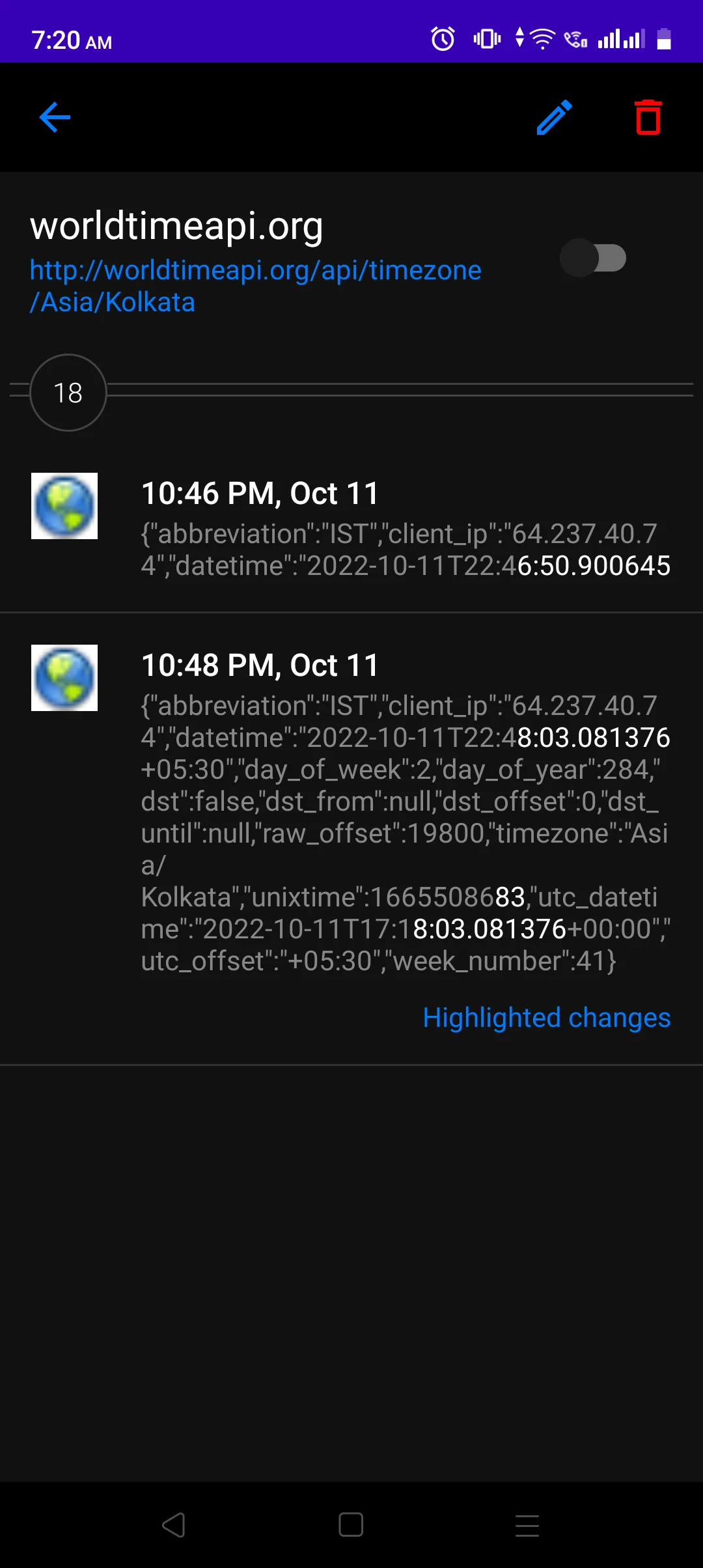 Distill Web Monitor screenshot